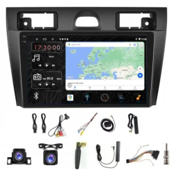 FORD FIESTA 2006-2011 ANDROID GPS USB WIFI BLUETOOTH CARPLAY ANDROID AUTO 6GB 128GB MODEM SIM KAMERY QLED